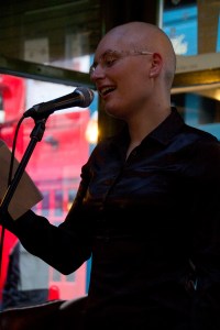 Picture of me performing poetry